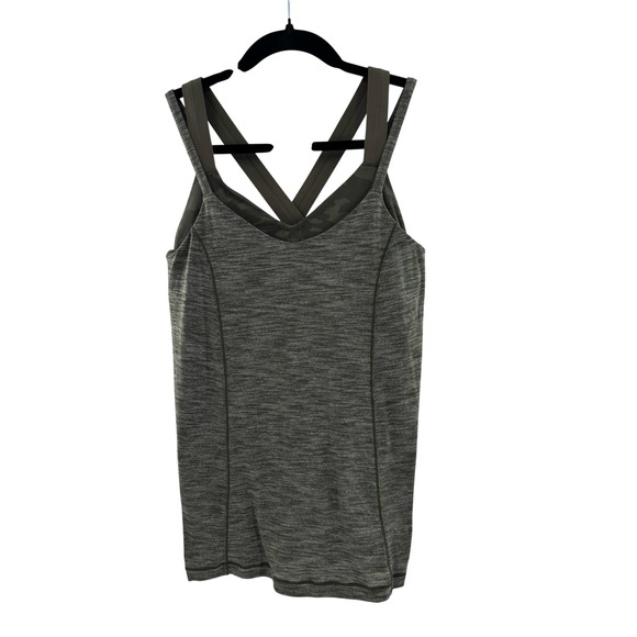 lululemon athletica Tops - Lululemon Green Strappy Athletic Tank Top Women Workout Size 8